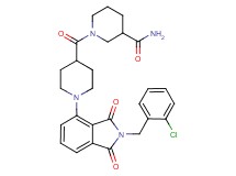 1-({1-[2-(2-chlorobenzyl)-1,3-dioxo-2,3-dihydro-1H-isoindol-4-yl]-4-piperidinyl}carbonyl)-3-piperidinecarboxamide