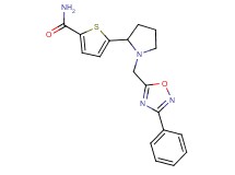 5-{1-[(3-phenyl-1,2,4-oxadiazol-5-yl)methyl]-2-pyrrolidinyl}-2-thiophenecarboxamide