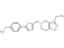 3-ethyl-5-{[5-(4-methoxyphenyl)-2-furyl]methyl}-4,5,6,7-tetrahydro-1H-pyrazolo[4,3-c]pyridine