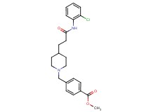 methyl 4-[(4-{3-[(2-chlorophenyl)amino]-3-oxopropyl}-1-piperidinyl)methyl]benzoate