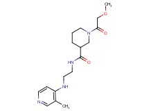 1-(methoxyacetyl)-N-{2-[(3-methyl-4-pyridinyl)amino]ethyl}-3-piperidinecarboxamide