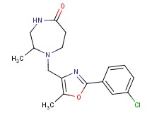 1-{[2-(3-chlorophenyl)-5-methyl-1,3-oxazol-4-yl]methyl}-2-methyl-1,4-diazepan-5-one