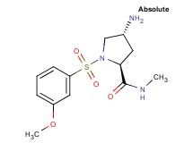 (4R)-4-amino-1-[(3-methoxyphenyl)sulfonyl]-N-methyl-L-prolinamide