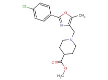methyl 1-{[2-(4-chlorophenyl)-5-methyl-1,3-oxazol-4-yl]methyl}-4-piperidinecarboxylate