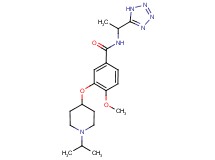 3-[(1-isopropylpiperidin-4-yl)oxy]-4-methoxy-N-[1-(1H-tetrazol-5-yl)ethyl]benzamide