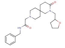 N-benzyl-2-[3-oxo-2-(tetrahydrofuran-2-ylmethyl)-2,9-diazaspiro[5.5]undec-9-yl]acetamide