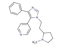 4-{1-[2-(1-methylpyrrolidin-2-yl)ethyl]-4-phenyl-1H-imidazol-5-yl}pyridine