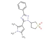 1-(1,1-dioxidotetrahydro-3-thienyl)-3-phenyl-5-(1,2,5-trimethyl-1H-pyrrol-3-yl)-1H-1,2,4-triazole