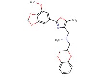 (2,3-dihydro-1,4-benzodioxin-2-ylmethyl){[2-(7-methoxy-1,3-benzodioxol-5-yl)-5-methyl-1,3-oxazol-4-yl]methyl}methylamine