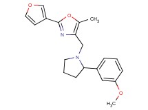 2-(3-furyl)-4-{[2-(3-methoxyphenyl)-1-pyrrolidinyl]methyl}-5-methyl-1,3-oxazole