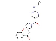 1'-{[2-(ethylamino)pyrimidin-5-yl]carbonyl}spiro[chromene-2,3'-pyrrolidin]-4(3H)-one