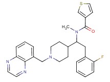 N-{2-(2-fluorophenyl)-1-[1-(5-quinoxalinylmethyl)-4-piperidinyl]ethyl}-N-methyl-3-thiophenecarboxamide