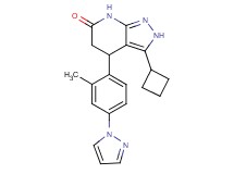 3-cyclobutyl-4-[2-methyl-4-(1H-pyrazol-1-yl)phenyl]-2,4,5,7-tetrahydro-6H-pyrazolo[3,4-b]pyridin-6-one
