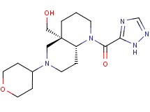 [(4aS*,8aR*)-6-(tetrahydro-2H-pyran-4-yl)-1-(1H-1,2,4-triazol-5-ylcarbonyl)octahydro-1,6-naphthyridin-4a(2H)-yl]methanol
