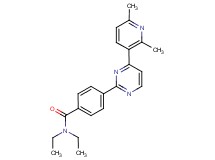 4-[4-(2,6-dimethylpyridin-3-yl)pyrimidin-2-yl]-N,N-diethylbenzamide