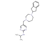 5-{[4-(2,3-dihydro-1H-inden-2-yl)-1,4-diazepan-1-yl]methyl}-N-isopropyl-2-pyrimidinamine