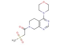 7-[(methylsulfonyl)acetyl]-4-morpholin-4-yl-5,6,7,8-tetrahydropyrido[3,4-d]pyrimidine