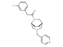 (1S*,5R*)-6-[(3-fluorophenyl)acetyl]-3-(4-pyridinylmethyl)-3,6-diazabicyclo[3.2.2]nonane