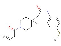 6-(3-butenoyl)-N-[4-(methylthio)phenyl]-6-azaspiro[2.5]octane-1-carboxamide