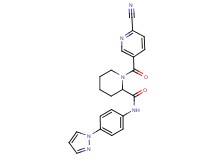 1-[(6-cyanopyridin-3-yl)carbonyl]-N-[4-(1H-pyrazol-1-yl)phenyl]piperidine-2-carboxamide