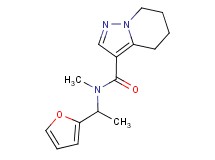 N-[1-(2-furyl)ethyl]-N-methyl-4,5,6,7-tetrahydropyrazolo[1,5-a]pyridine-3-carboxamide
