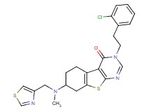 3-[2-(2-chlorophenyl)ethyl]-7-[methyl(1,3-thiazol-4-ylmethyl)amino]-5,6,7,8-tetrahydro[1]benzothieno[2,3-d]pyrimidin-4(3H)-one