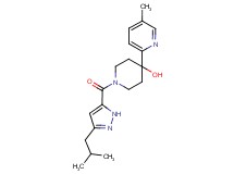 1-[(3-isobutyl-1H-pyrazol-5-yl)carbonyl]-4-(5-methylpyridin-2-yl)piperidin-4-ol