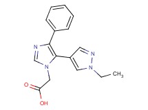 [5-(1-ethyl-1H-pyrazol-4-yl)-4-phenyl-1H-imidazol-1-yl]acetic acid