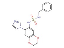 N-benzyl-N'-[7-(1H-imidazol-1-yl)-2,3-dihydro-1,4-benzodioxin-6-yl]sulfamide