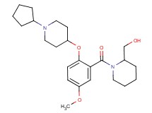 (1-{2-[(1-cyclopentyl-4-piperidinyl)oxy]-5-methoxybenzoyl}-2-piperidinyl)methanol
