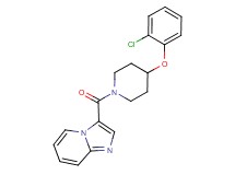 3-{[4-(2-chlorophenoxy)-1-piperidinyl]carbonyl}imidazo[1,2-a]pyridine