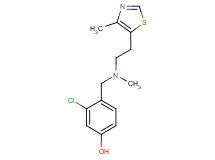3-chloro-4-({methyl[2-(4-methyl-1,3-thiazol-5-yl)ethyl]amino}methyl)phenol