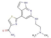 2-(6-{[2-(dimethylamino)ethyl]amino}-1H-pyrrolo[2,3-b]pyridin-4-yl)-1,3-thiazole-4-carboxamide