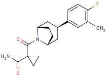 1-{[(3-endo)-3-(4-fluoro-3-methylphenyl)-8-azabicyclo[3.2.1]oct-8-yl]carbonyl}cyclopropanecarboxamide