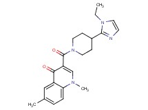 3-{[4-(1-ethyl-1H-imidazol-2-yl)piperidin-1-yl]carbonyl}-1,6-dimethylquinolin-4(1H)-one