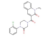 3-{[4-(2-chlorophenyl)-3-oxo-1-piperazinyl]carbonyl}-1-methyl-2(1H)-quinolinone