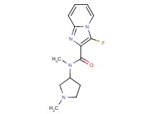 3-fluoro-N-methyl-N-(1-methylpyrrolidin-3-yl)imidazo[1,2-a]pyridine-2-carboxamide