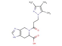 5-[3-(3,4,5-trimethyl-1H-pyrazol-1-yl)propanoyl]-4,5,6,7-tetrahydro-1H-imidazo[4,5-c]pyridine-6-carboxylic acid