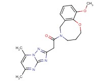 5-[(5,7-dimethyl[1,2,4]triazolo[1,5-a]pyrimidin-2-yl)acetyl]-10-methoxy-3,4,5,6-tetrahydro-2H-1,5-benzoxazocine