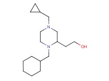 2-[1-(cyclohexylmethyl)-4-(cyclopropylmethyl)-2-piperazinyl]ethanol