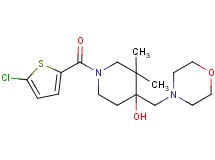 1-[(5-chloro-2-thienyl)carbonyl]-3,3-dimethyl-4-(morpholin-4-ylmethyl)piperidin-4-ol