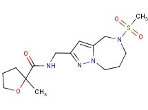 2-methyl-N-{[5-(methylsulfonyl)-5,6,7,8-tetrahydro-4H-pyrazolo[1,5-a][1,4]diazepin-2-yl]methyl}tetrahydrofuran-2-carboxamide