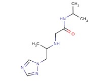 N-isopropyl-2-{[1-methyl-2-(1H-1,2,4-triazol-1-yl)ethyl]amino}acetamide