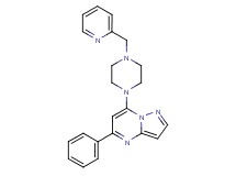 5-phenyl-7-[4-(pyridin-2-ylmethyl)piperazin-1-yl]pyrazolo[1,5-a]pyrimidine
