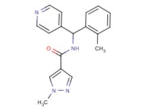 1-methyl-N-[(2-methylphenyl)(pyridin-4-yl)methyl]-1H-pyrazole-4-carboxamide