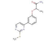 2-{3-[2-(methylthio)pyrimidin-4-yl]phenoxy}propanamide