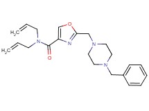 N,N-diallyl-2-[(4-benzyl-1-piperazinyl)methyl]-1,3-oxazole-4-carboxamide