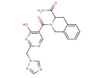 2-{[4-hydroxy-2-(1H-1,2,4-triazol-1-ylmethyl)pyrimidin-5-yl]carbonyl}-1,2,3,4-tetrahydroisoquinoline-3-carboxamide