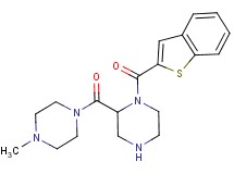 1-(1-benzothien-2-ylcarbonyl)-2-[(4-methyl-1-piperazinyl)carbonyl]piperazine