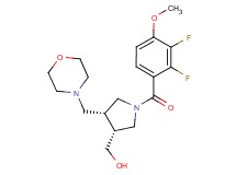 [(3R*,4R*)-1-(2,3-difluoro-4-methoxybenzoyl)-4-(morpholin-4-ylmethyl)pyrrolidin-3-yl]methanol